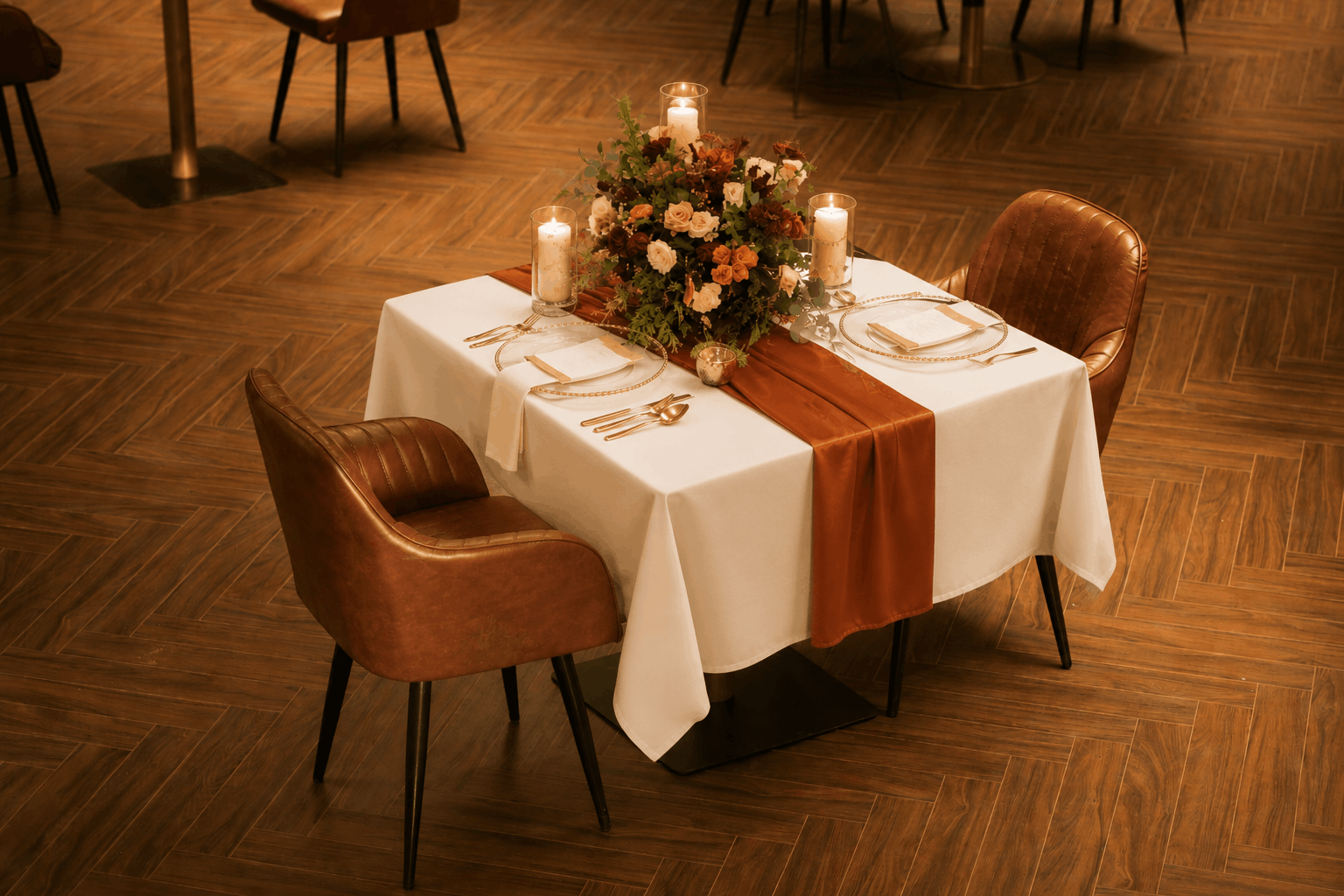Decorated celebration setup